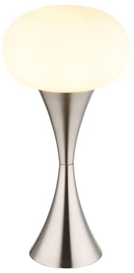 Globo 21027N - Asztali lámpa LULA 1xE14/25W/230V matt króm