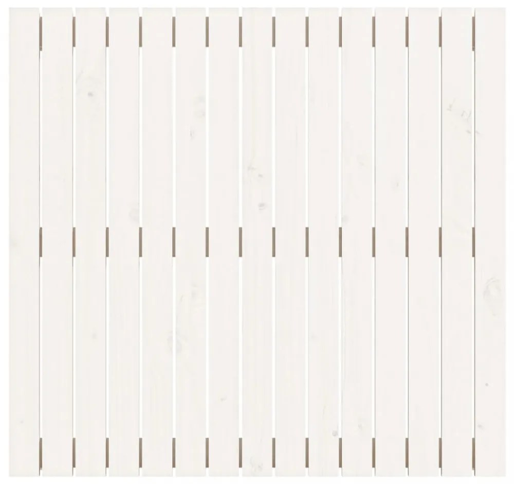 fehér tömör fenyőfa fali fejtámla 95,5 x 3 x 90 cm