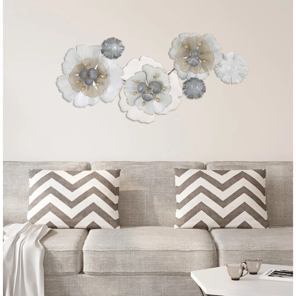 Flowery fém fali dekoráció, 119 x 60 cm - Mauro Ferretti