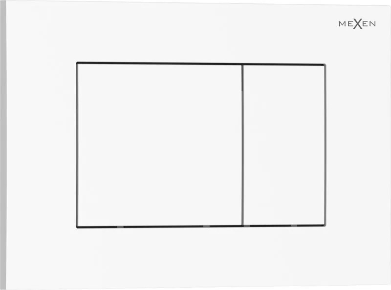 Mexen Tex 02 öblítőgomb, fényes fehér - 6102-01