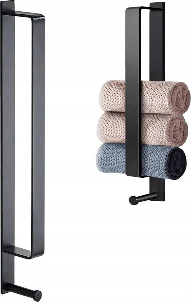 Fürdőszobai Törölközőtartó Akasztó Fali Tartó Fém Fürdőszoba