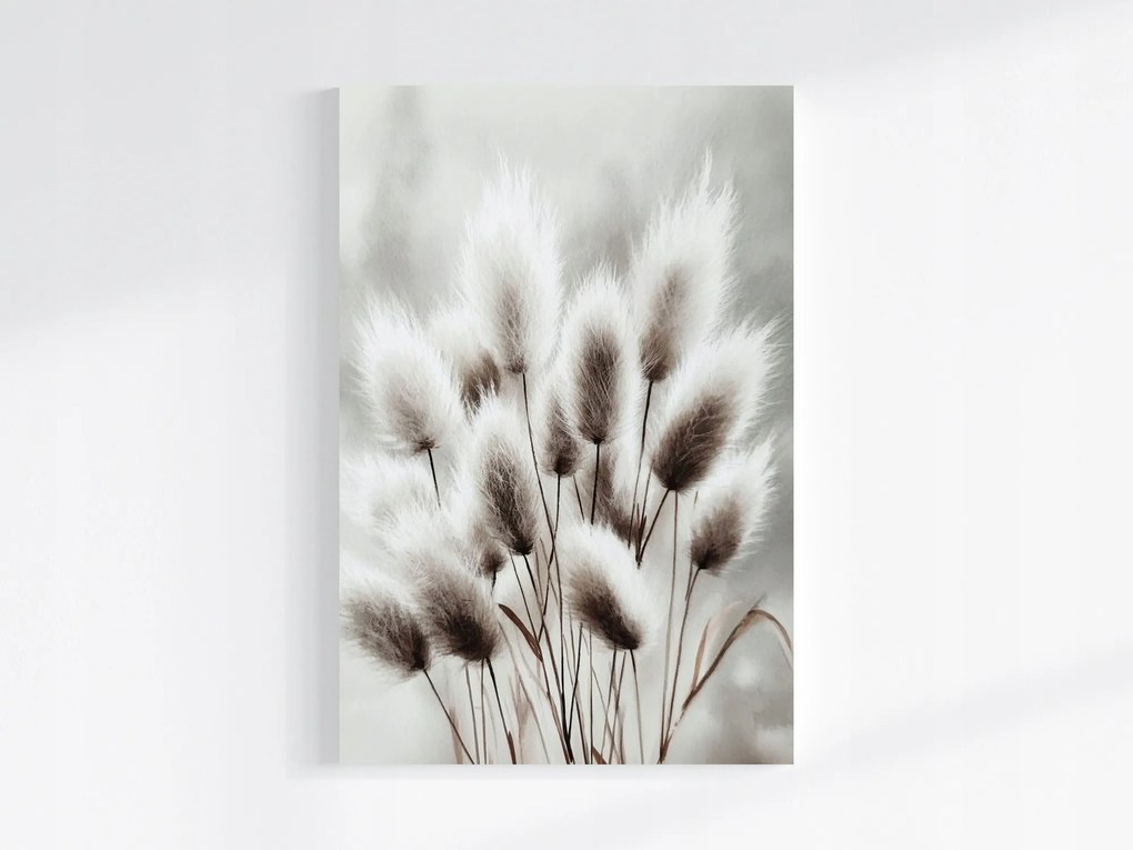 Vászonkép Canvas Akvarell Természet Növényzet Fű Szürke 40x60