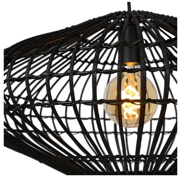 Lucide 03435/56/30 - Csillár zsinóron MAGALI 1xE27/40W/230V fekete