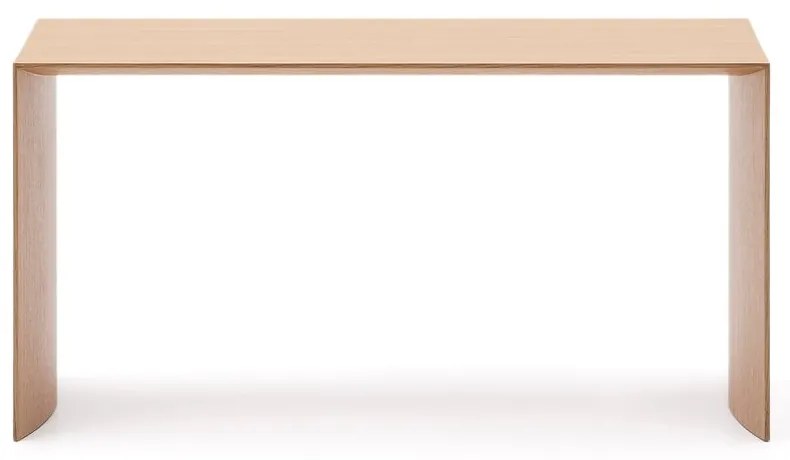 Világos natúr színű dohányzóasztal tölgyfa dekorral 45x90 cm Litto – Kave Home