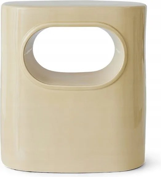 Space oldalasztal, krémszínű, Khaliving