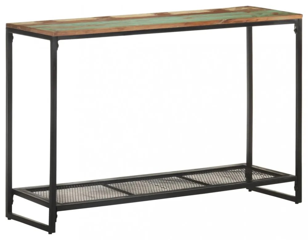 tömör újrahasznosított fa tálalóasztal 110 x 35 x 75 cm