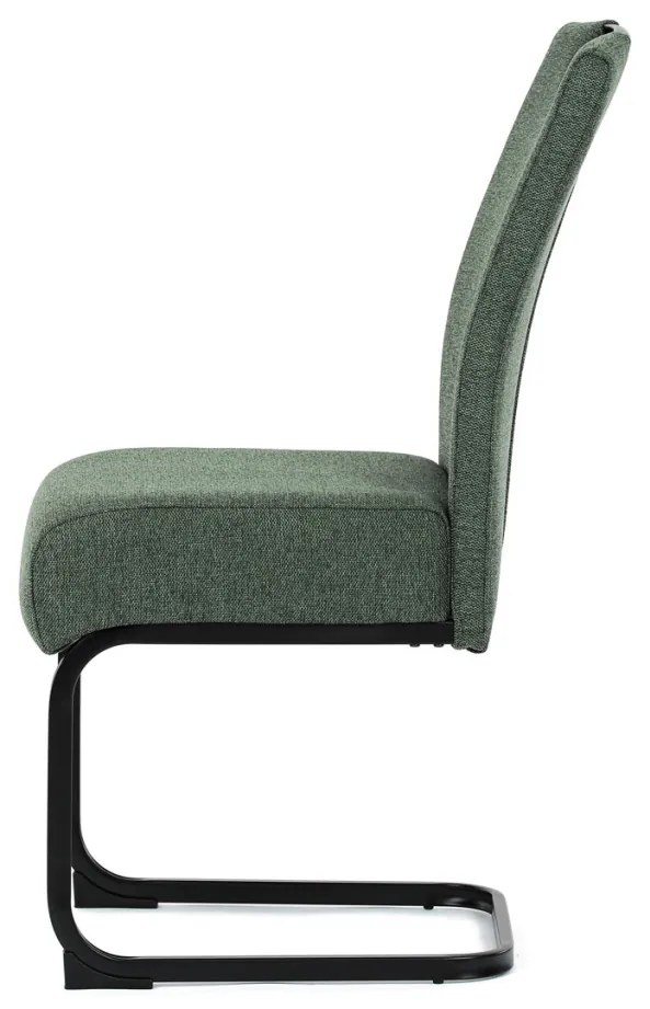Scaun cu picior tip sanie cu șezut flexibil Verde. DCL-E2008
