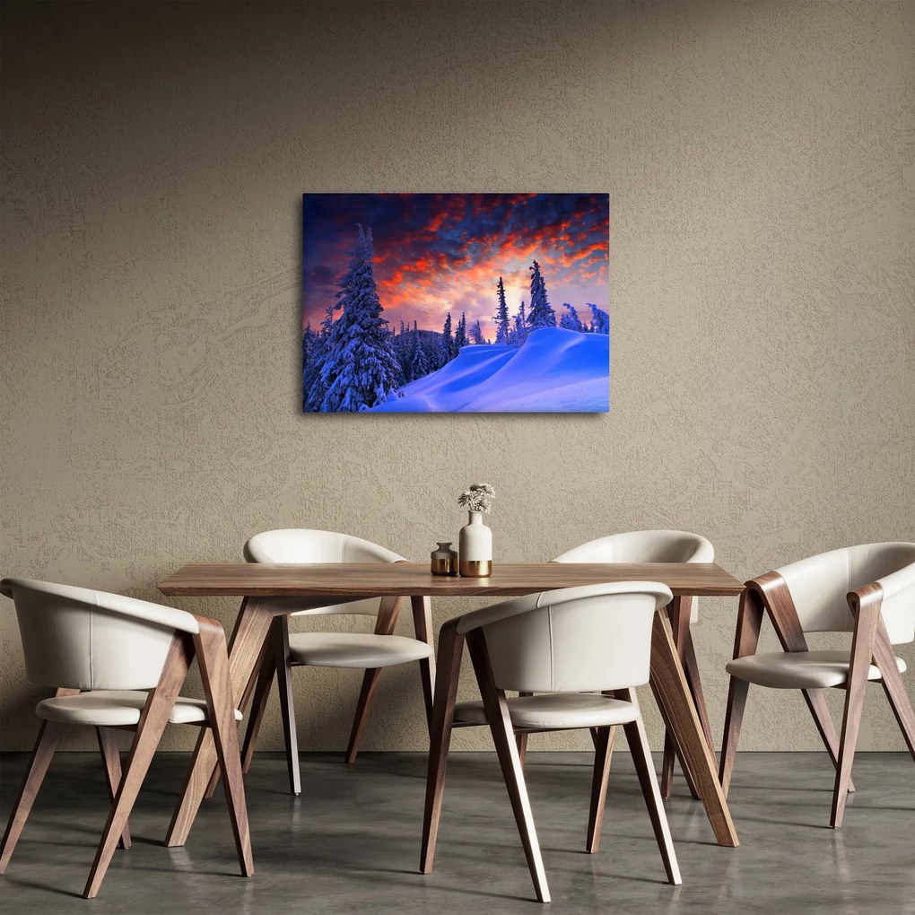 Kép - Téli szürkület (70x50 cm)