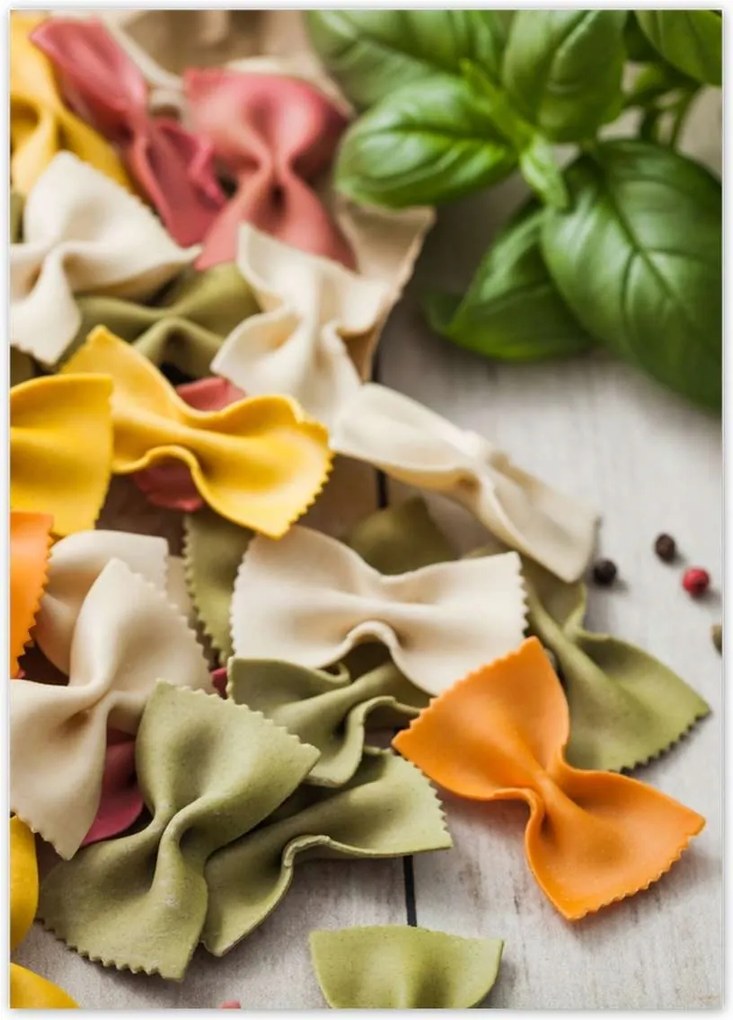 Poszterek 50x70 Színes Farfalle bors