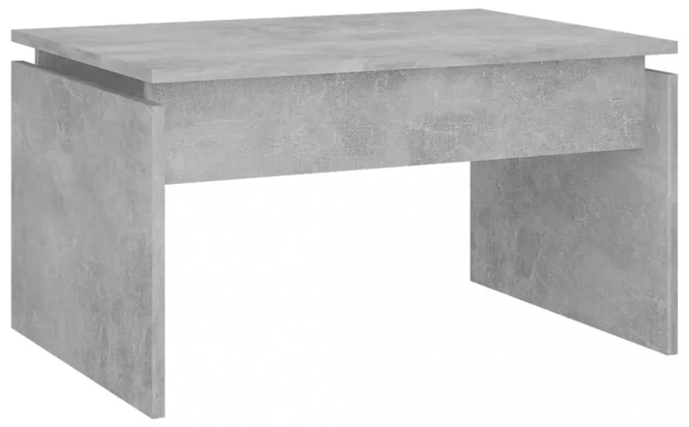 betonszürke szerelt fa dohányzóasztal 68 x 50 x 38 cm