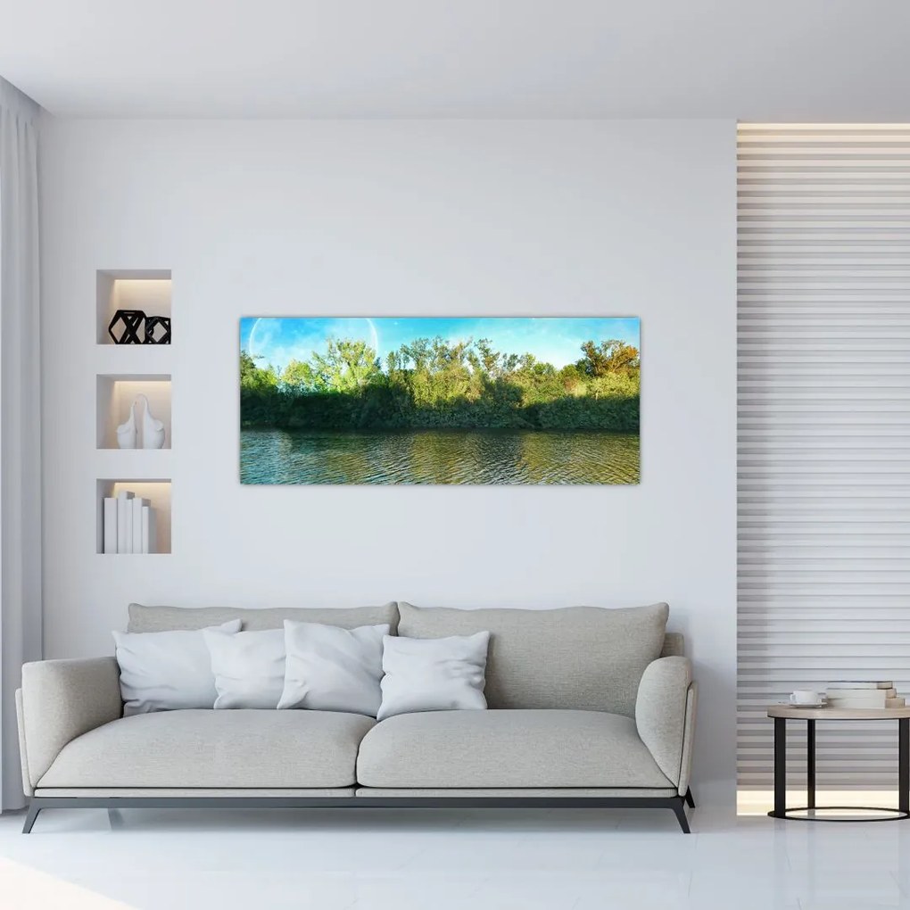 Kép - tó (120x50 cm)