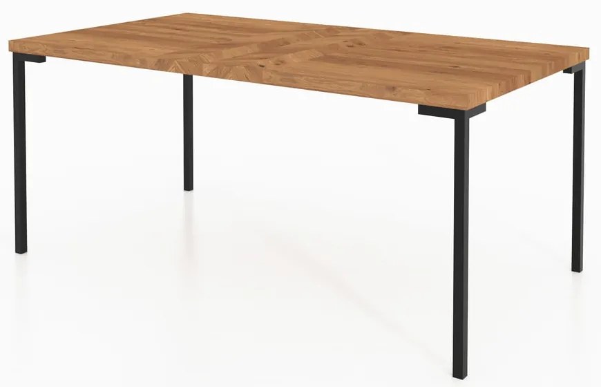 Tölgyfa étkezőasztal 90x200 cm Abies – The Beds