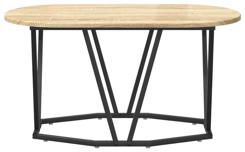 Dohányzóasztal Sonoma tölgy 80x40x40,5 cm Műszaki fa és Fém