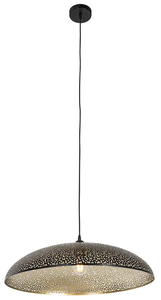 Keleti függőlámpa fekete arannyal 60 cm - Japke