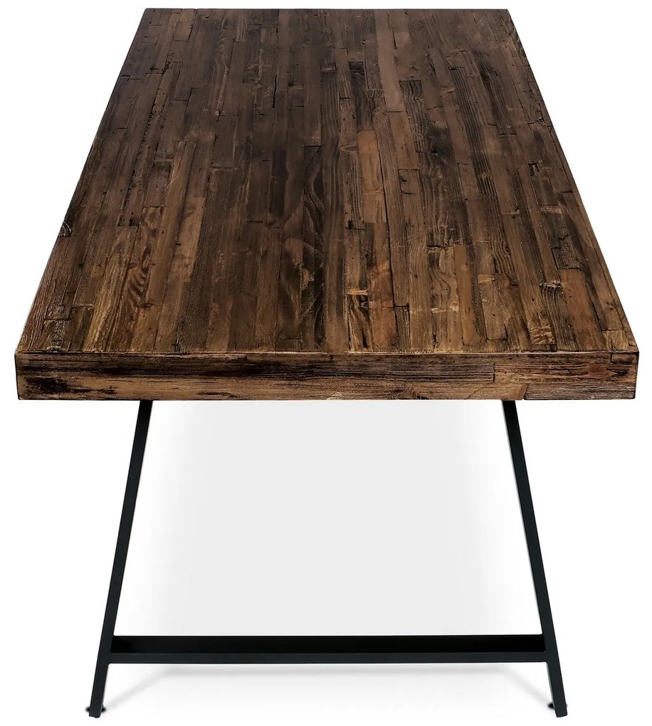 Tömörfa étkezőasztal 180 x 90 cm, fenyőfa