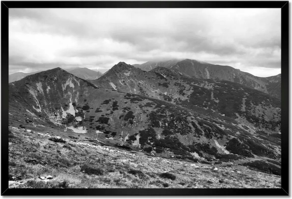 Poszterek keretben 60x40 Tátra Lengyel hegyek Kilátás