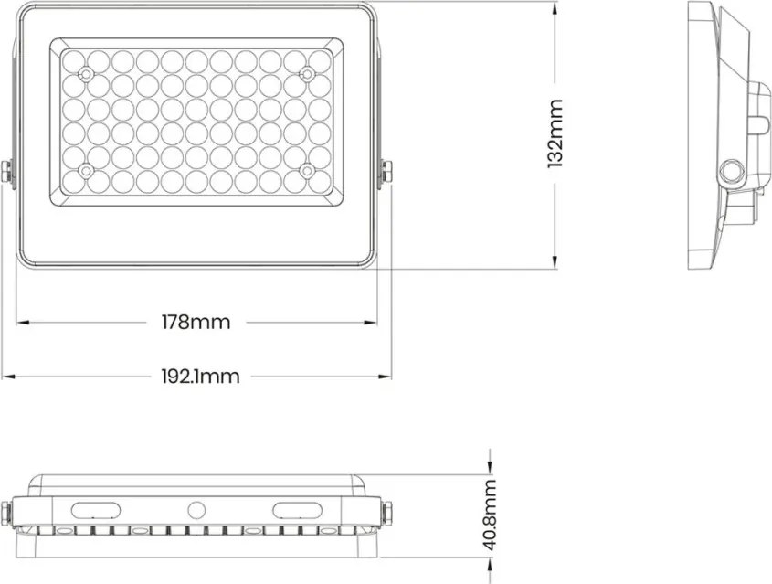 Eko Light FOKUS EKO9091 Halogén reflektor 1x60W/LED 6000K 900lm IP65