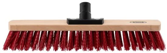 Tolóseprű, kültéri, fa, 40 cm, BONUS Maddox, piros (KHT1124)