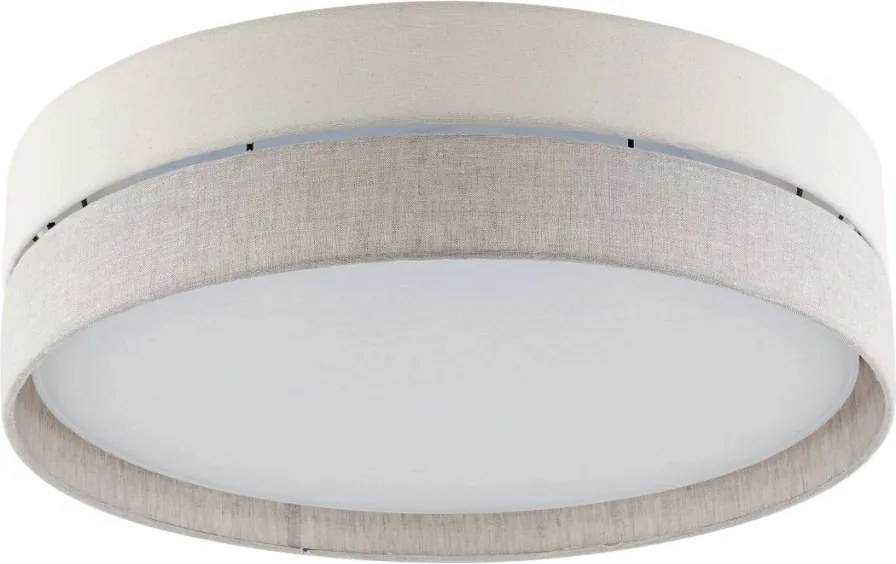 TK LIGHTING 5774 ECO Ernyős Mennyezeti Lámpa Bézs, Fehér E27 IP20
