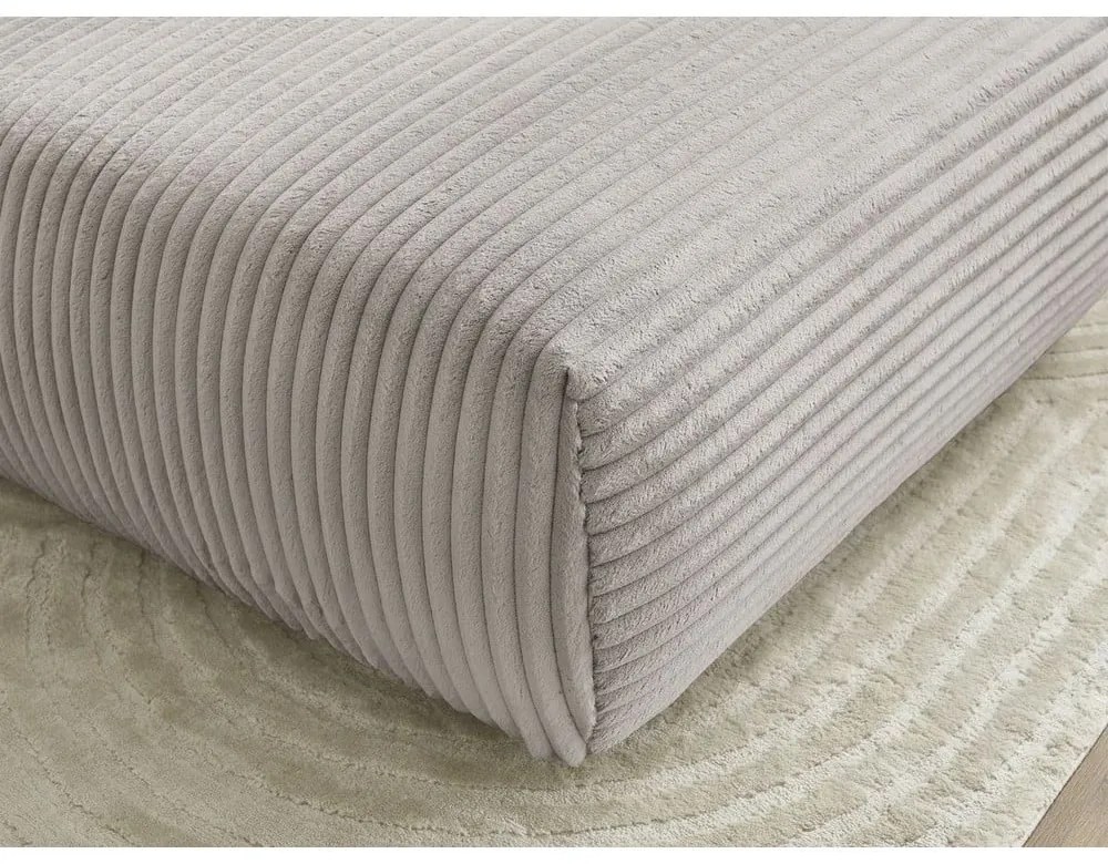 Világosszürkés bézs kordbársony lábtartó Lucien – Bobochic Paris