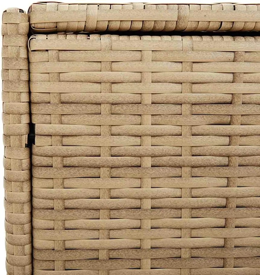 vidaXL vegyes bézs polyrattan kerti tárolóláda 283 L