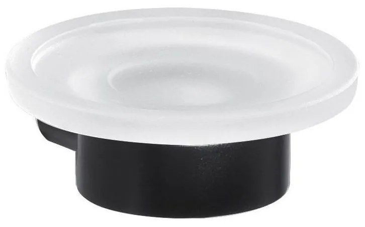 Gedy - PIRENEI fali szappantartó tejüveg/matt fekete