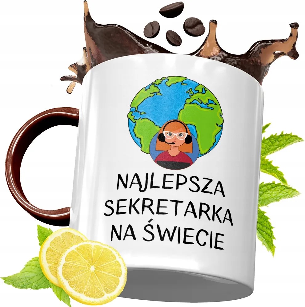 Bordó Bögre Titkárnőnek Születésnapi Ajándék fényképes nyomtatással