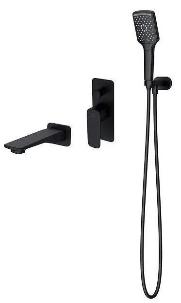 Cersanit S952-044 - LARGA fekete fürdőkád alatti csaptelep szett