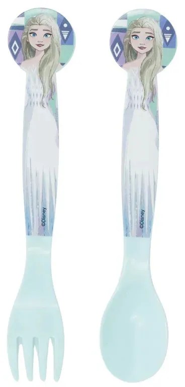Disney Jégvarázs Ice Magic műanyag evőeszköz készlet - 2 darabos