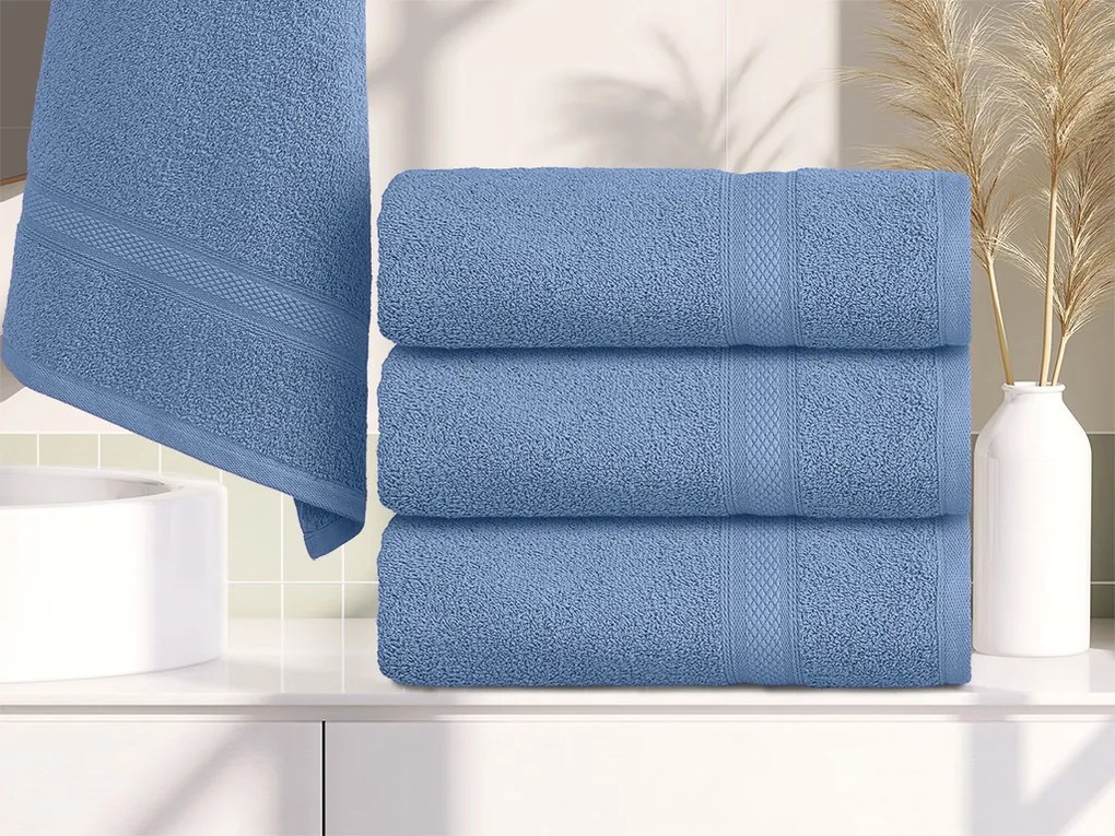 CLARYSSE ELEGANCE törölköző 60x110 cm kék, 100% pamut