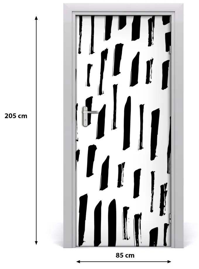 Fotótapéta ajtóra Fekete-fehér folt 95x205 cm