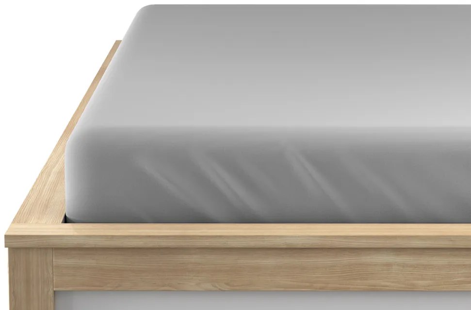 Jersey világosszürke lepedő EXCLUSIVE 90x200 cm