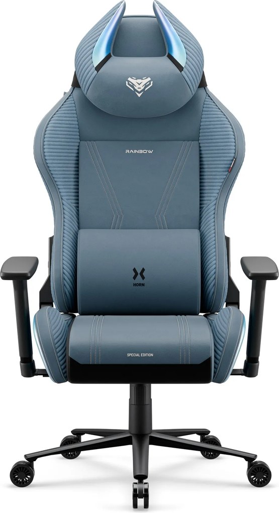Gamer szék szövet kék Normal Size: Diablo X-Horn 2.0 Rainbow Blue