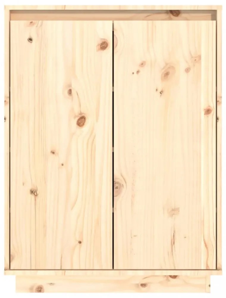 tömör fenyőfa cipőszekrény 60 x 35 x 80 cm
