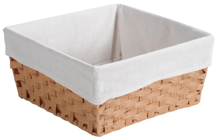 Kesper 17843 Tároló kosár textil béléssel, 35 x 35x 16,5 cm