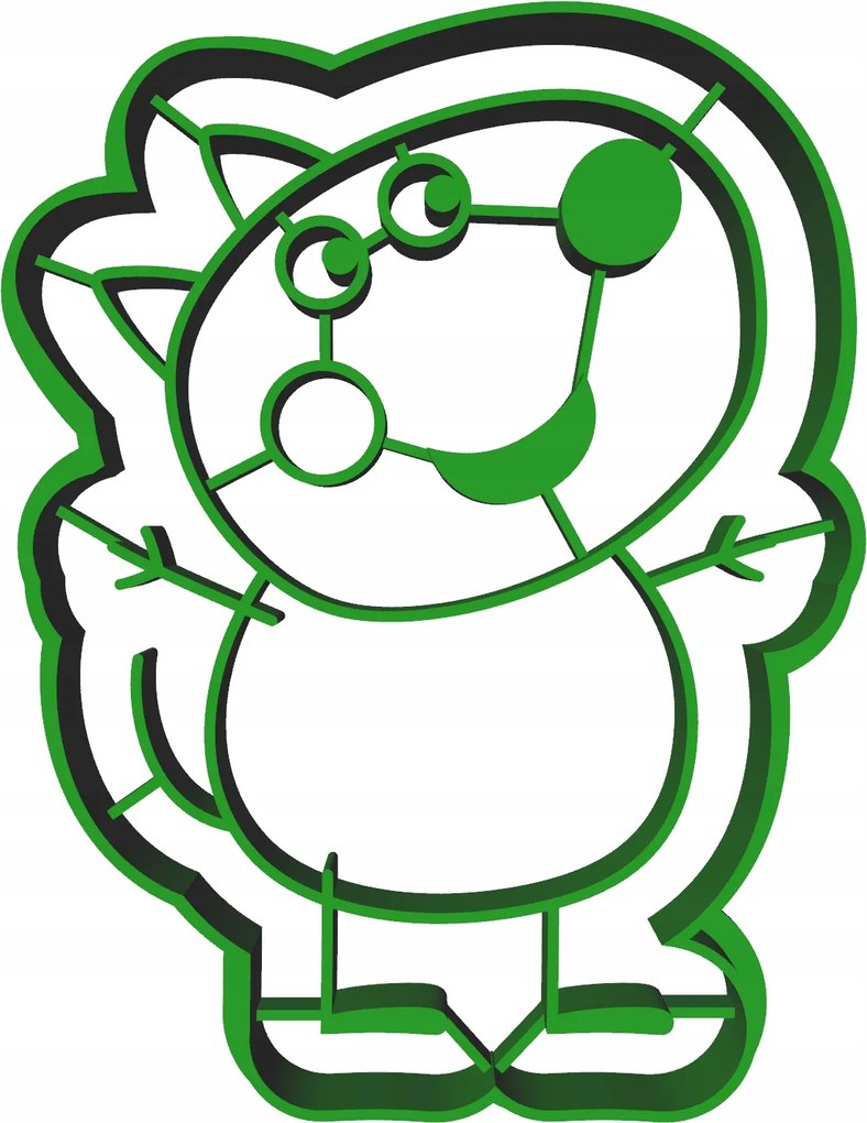 Forma Lyukasztó Mézeskalács kiszúró Peppa Malac Danny Kutya