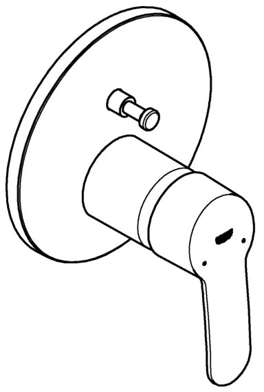 GROHE 24052002 - EUROSTYLE COSMOPOLITAN csaptelep, fényes króm