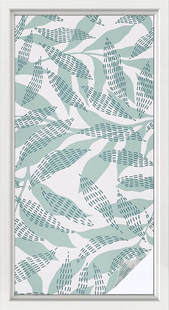 Öntapadós Ablakfurnér Adatvédelem Zöld levelek 50x100