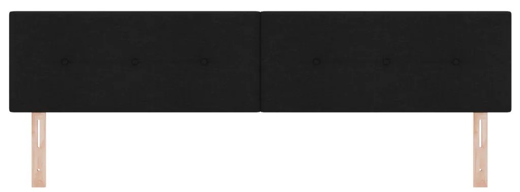 LED Furatú Fekete 100 cm Szövet Fejtámla