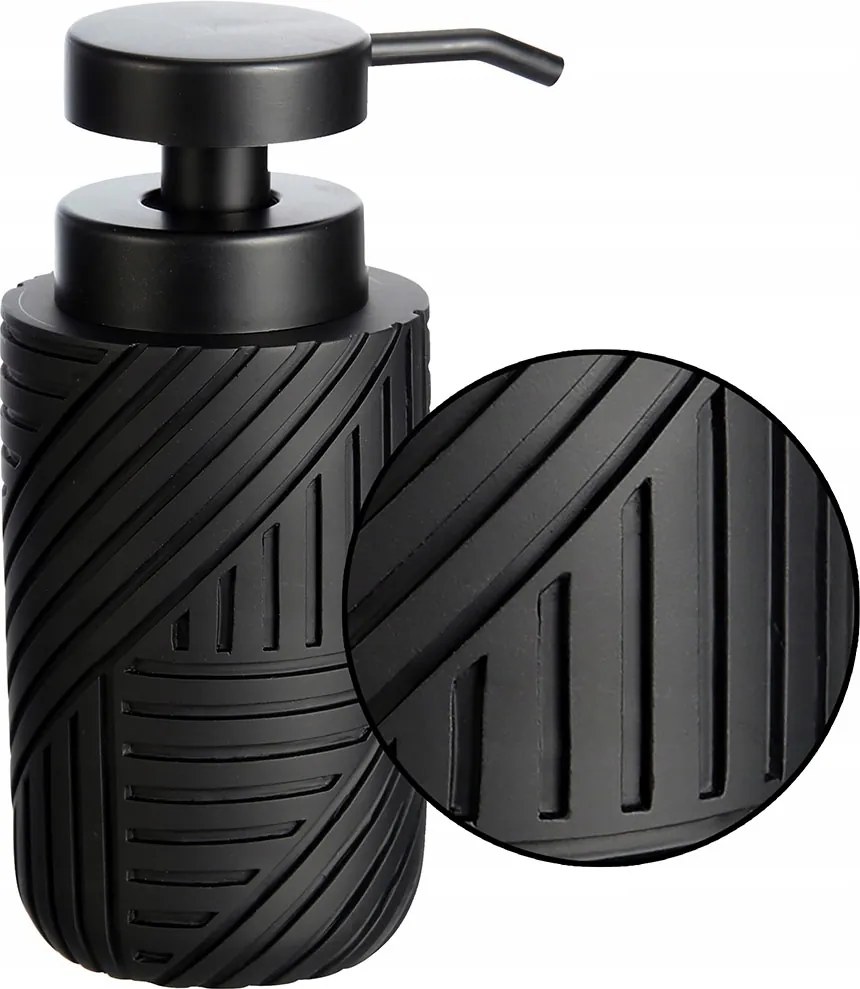 Fekete Folyékony Szappanadagoló, Mintázott, Tartós, Kemény, Stílusos