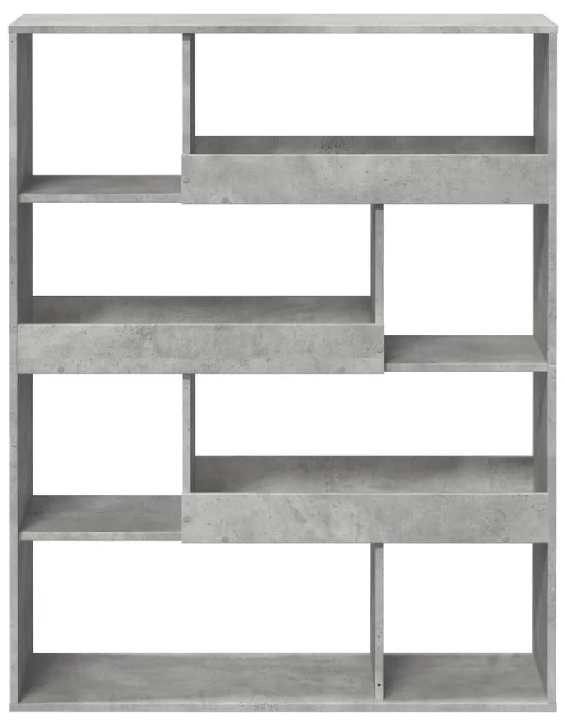betonszürke szerelt fa térelválasztó 100 x 33 x 125,5 cm