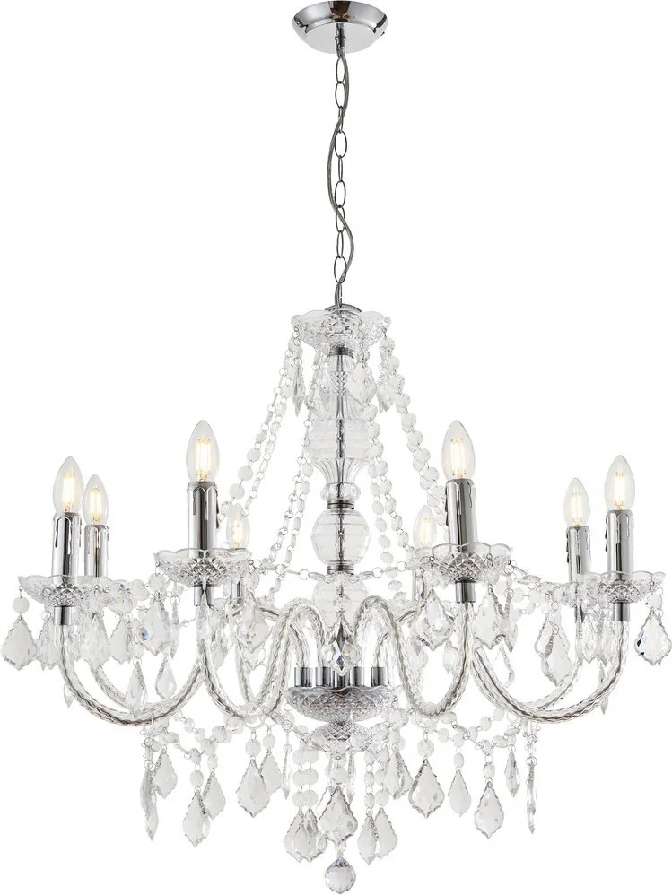 Endon CLARENCE 308-8CL Csillár 8x60W/E14 IP20