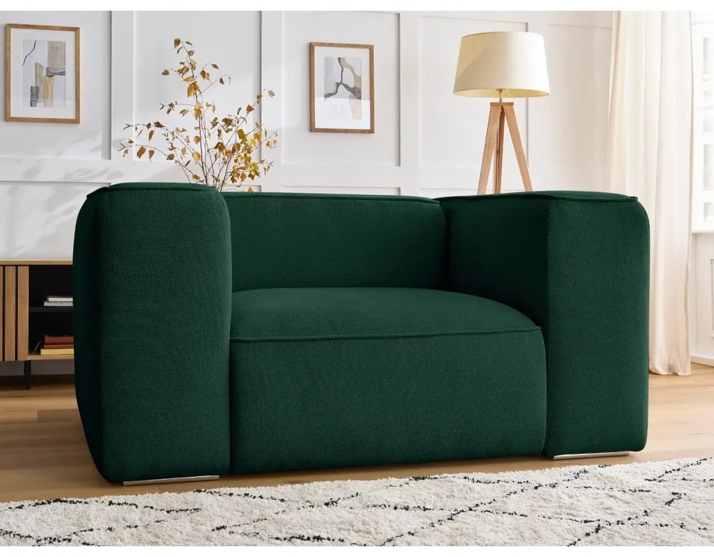 Sötétzöld fotel Zephyr – Bobochic Paris