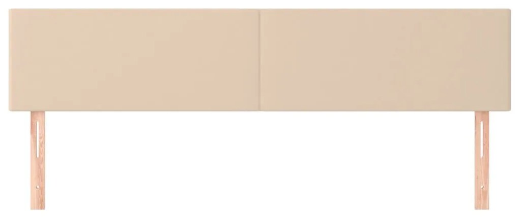 2 db cappuccino színű műbőr fejtámla 90 x 5 x 78/88 cm