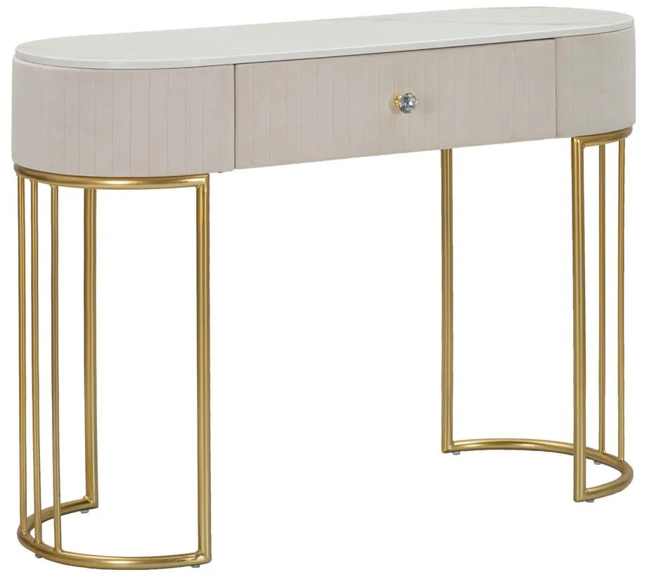 Bézs konzolasztal 100x40 cm Montpellier - Mauro Ferretti