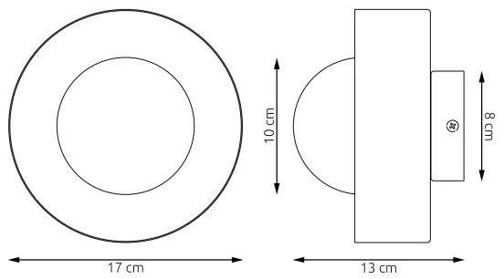 Fali lámpa OZZY 1xG9/8W/230V bézs