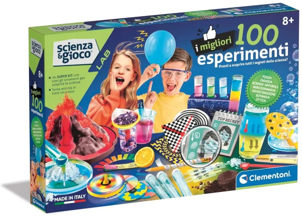110 legjobb tudományos kísérlet készlet Science &amp; Play Clementoni