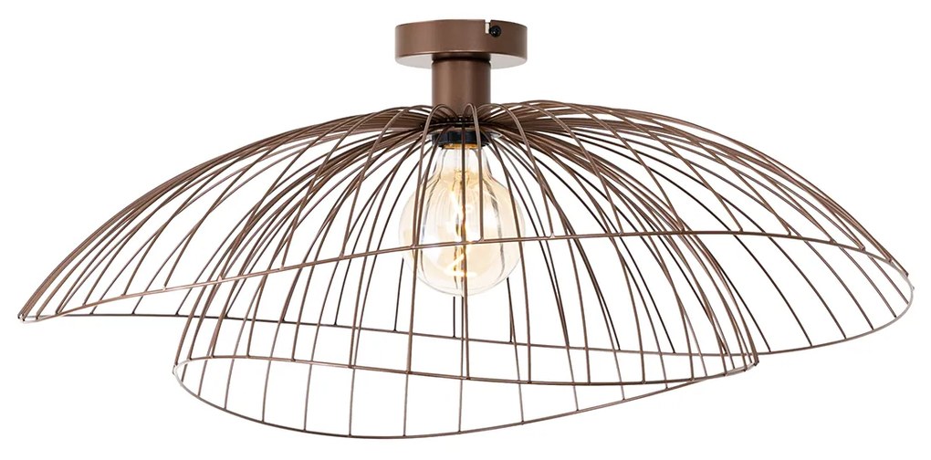 Okos mennyezeti lámpa bronz színben, dupla búrával, 45 cm, WiFi G95-tel - Pua