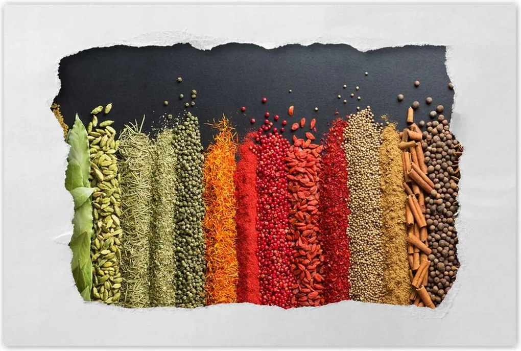 Poszterek 60x40 Színes fűszer szett