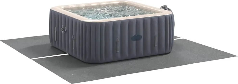 Medence alatlappal Világosszürke 274 x 274 cm Nemes szövet